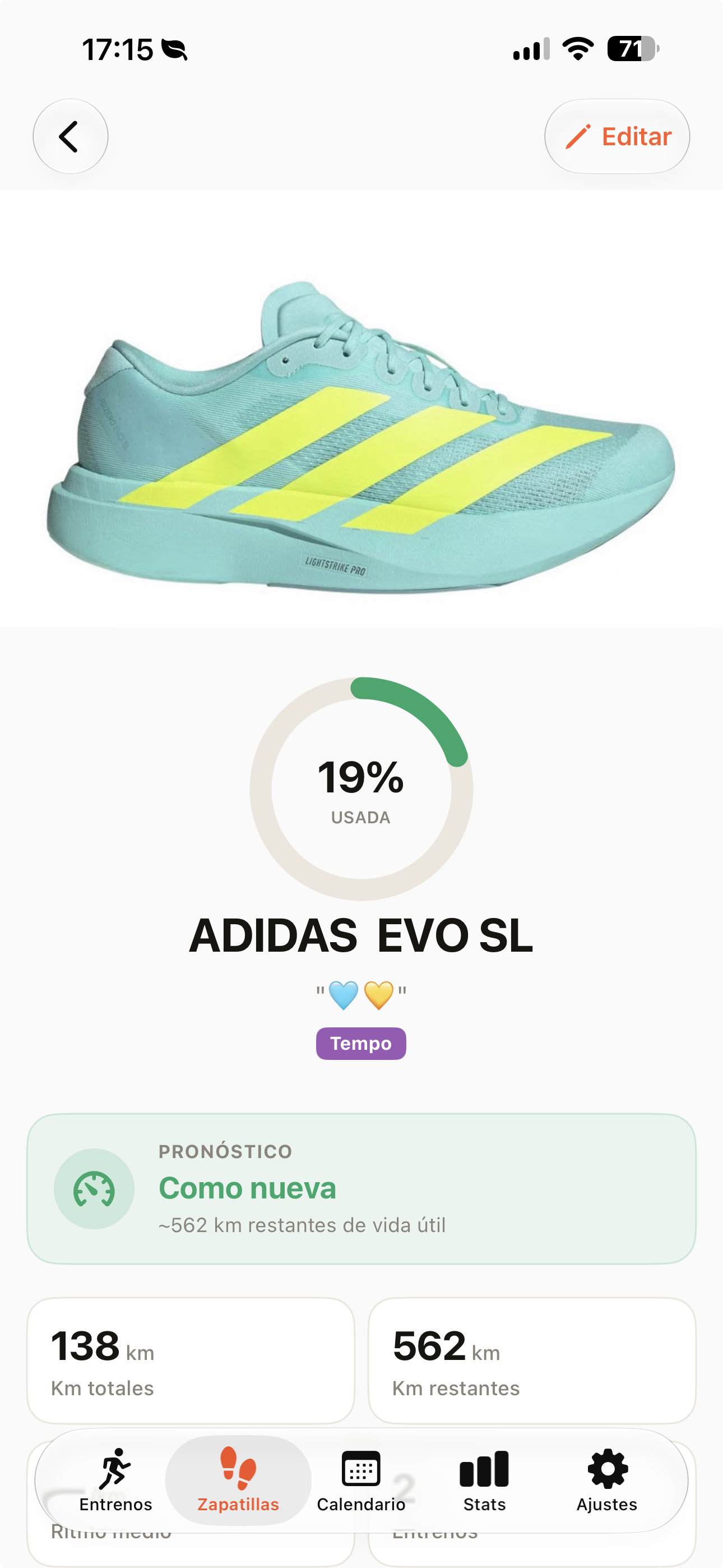 Ficha de zapatilla